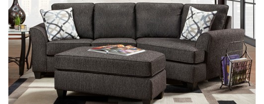 Tuxedo Charcoal 2 piece sectional